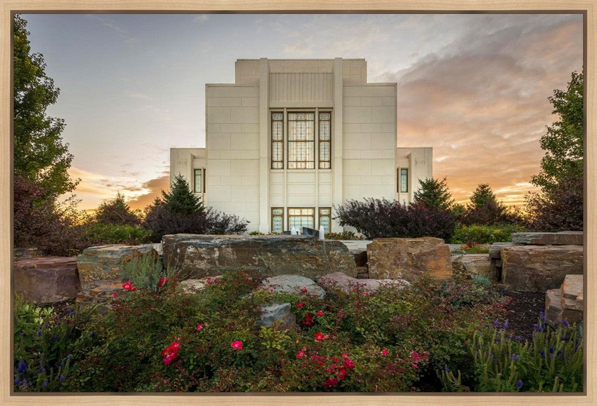 Twin Falls Temple Garden Of Eden Gallery Wrap