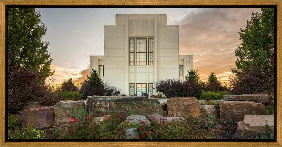 Twin Falls Temple Garden Of Eden Gallery Wrap