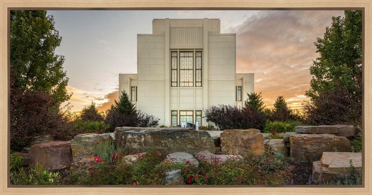 Twin Falls Temple Garden Of Eden Gallery Wrap