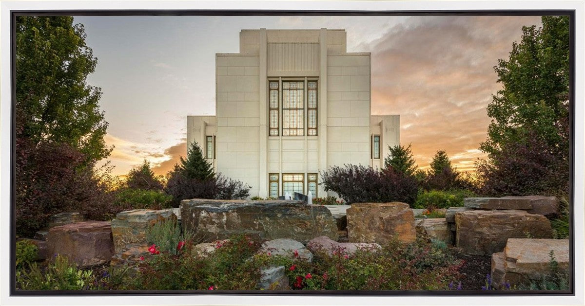Twin Falls Temple Garden Of Eden Gallery Wrap