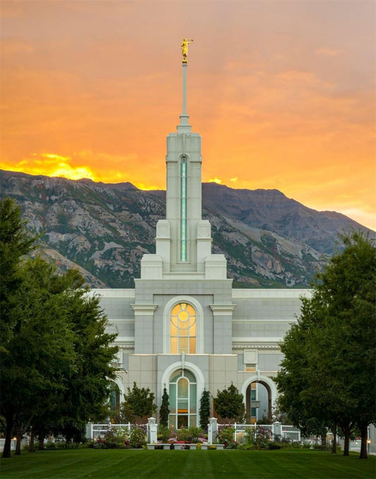 Mount Timpanogos Morning Glory (Full Vertical Version) Gallery Wrap