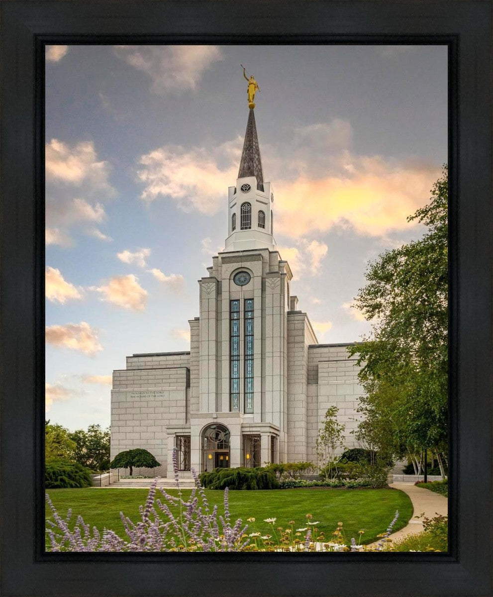 Boston Temple Summer Evening Gallery Wrap