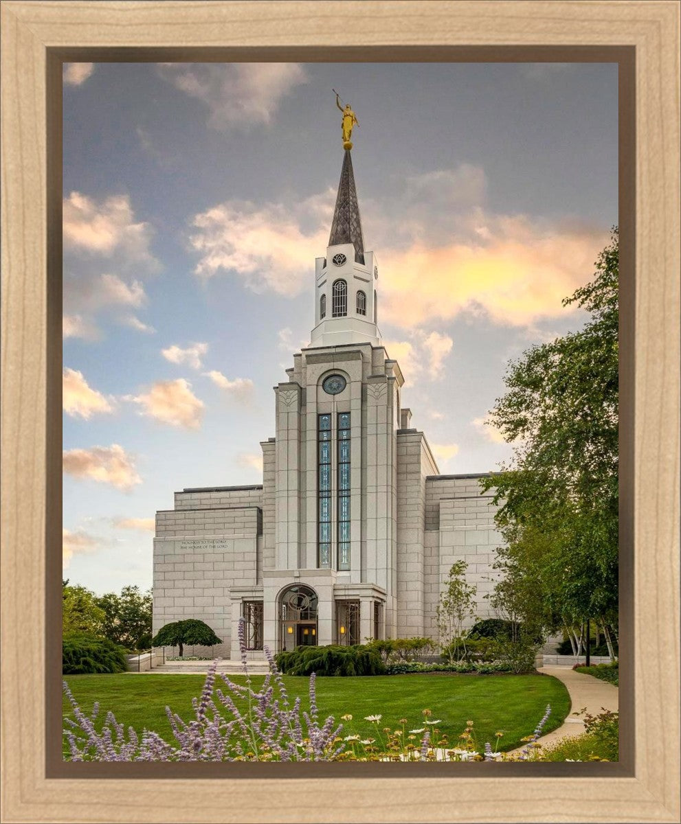 Boston Temple Summer Evening Gallery Wrap