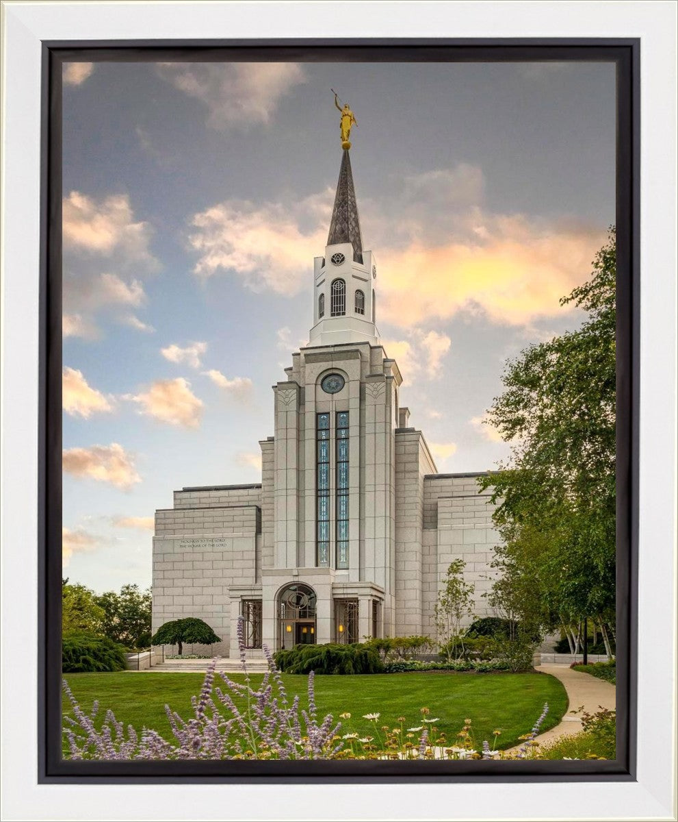 Boston Temple Summer Evening Gallery Wrap