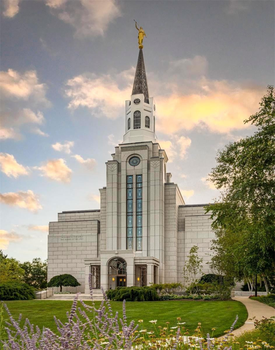 Boston Temple Summer Evening Gallery Wrap