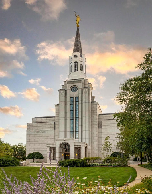 Boston Temple Summer Evening Gallery Wrap
