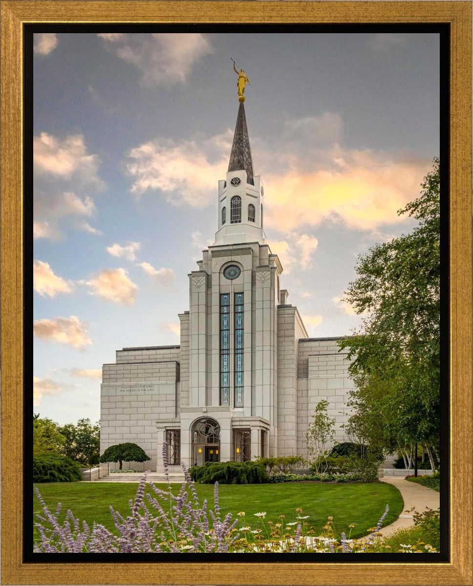 Boston Temple Summer Evening Gallery Wrap
