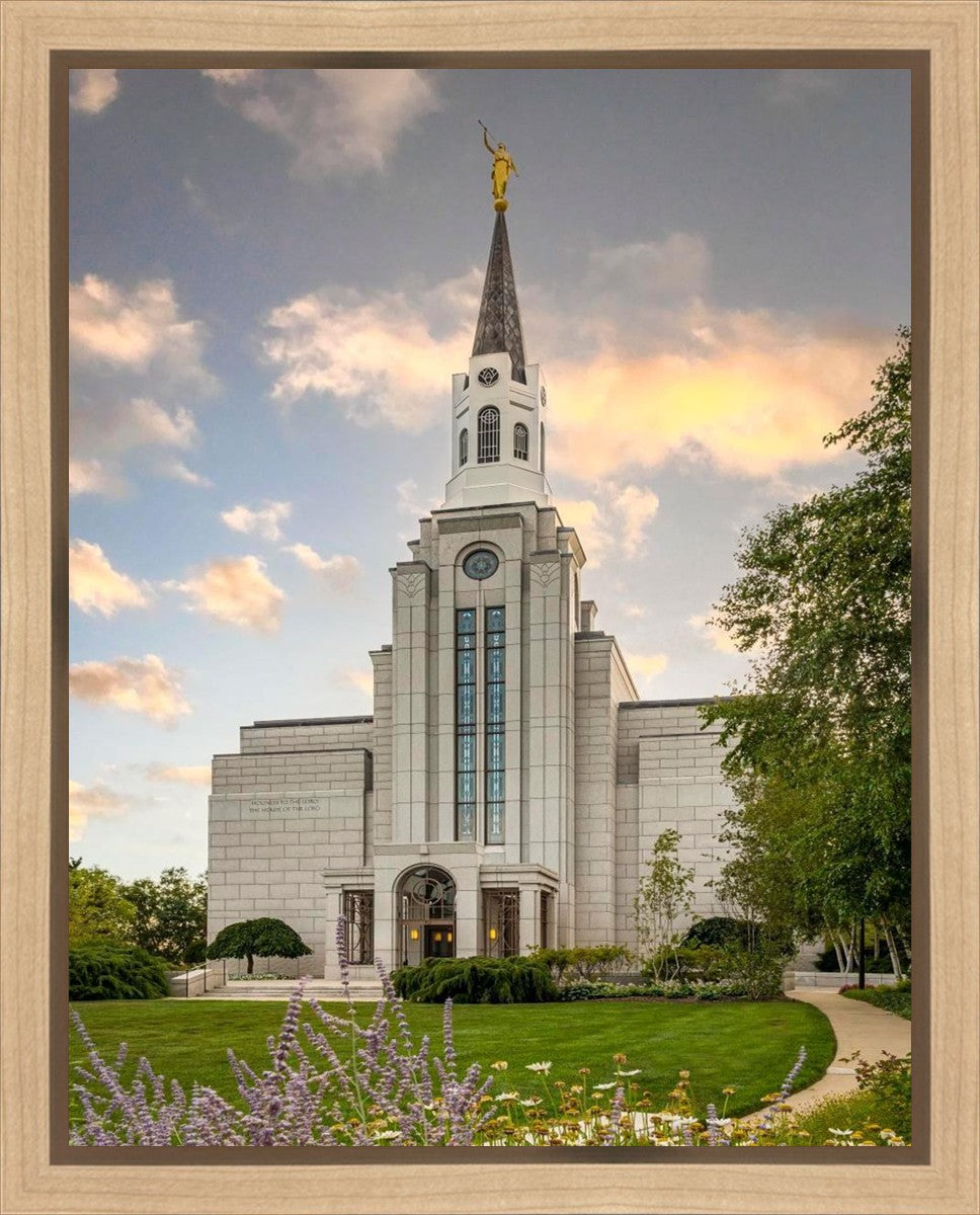 Boston Temple Summer Evening Gallery Wrap