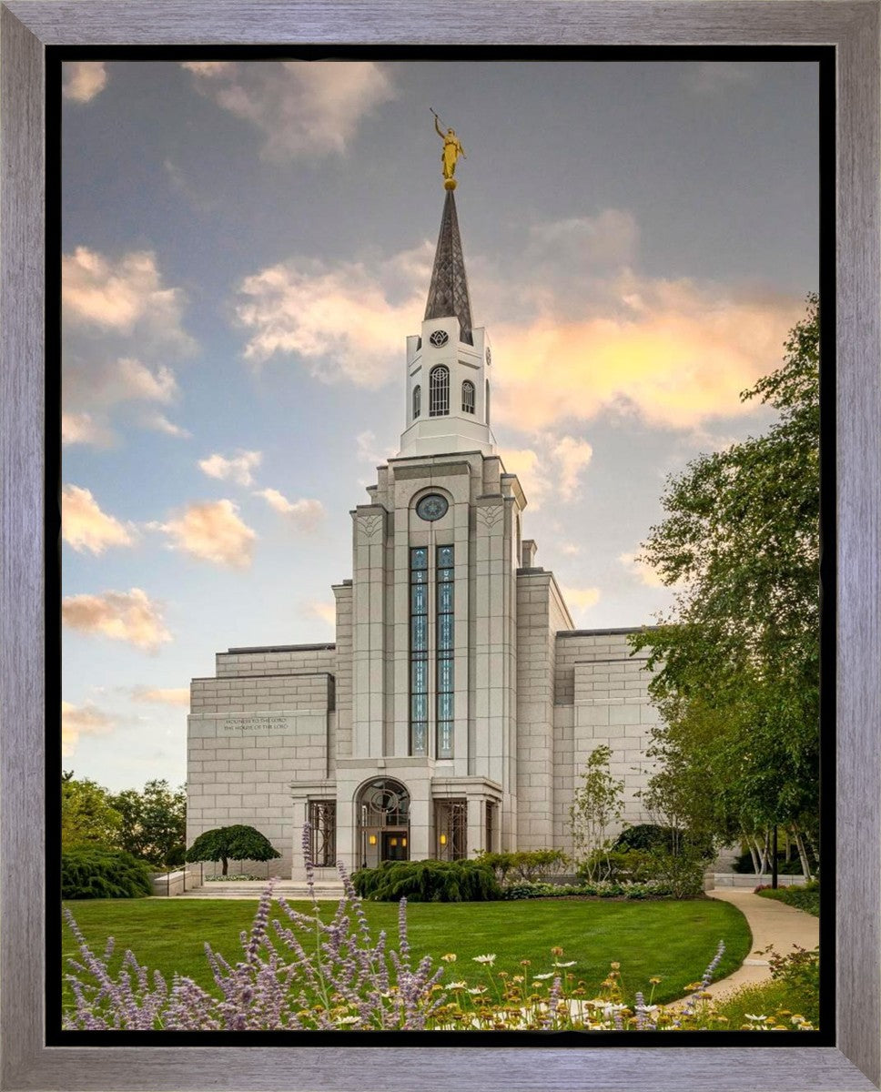 Boston Temple Summer Evening Gallery Wrap