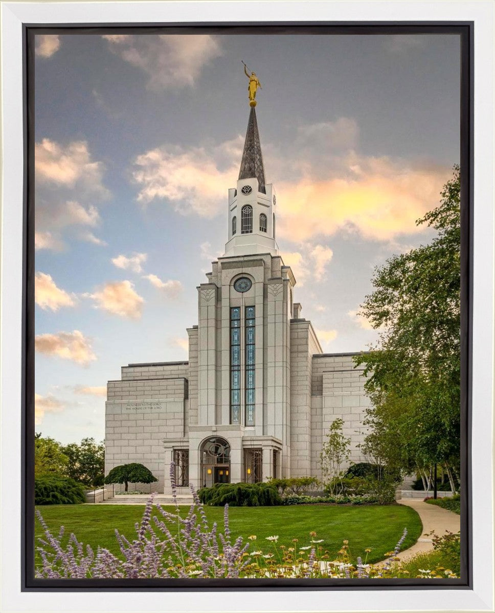 Boston Temple Summer Evening Gallery Wrap