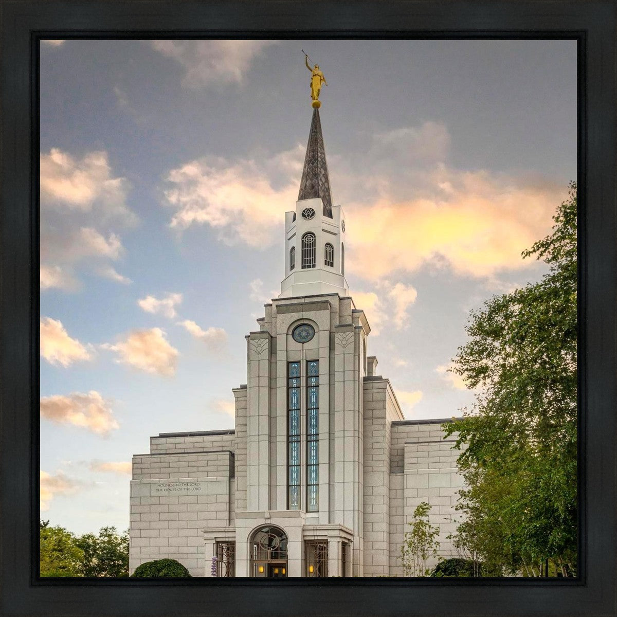 Boston Temple Summer Evening Gallery Wrap