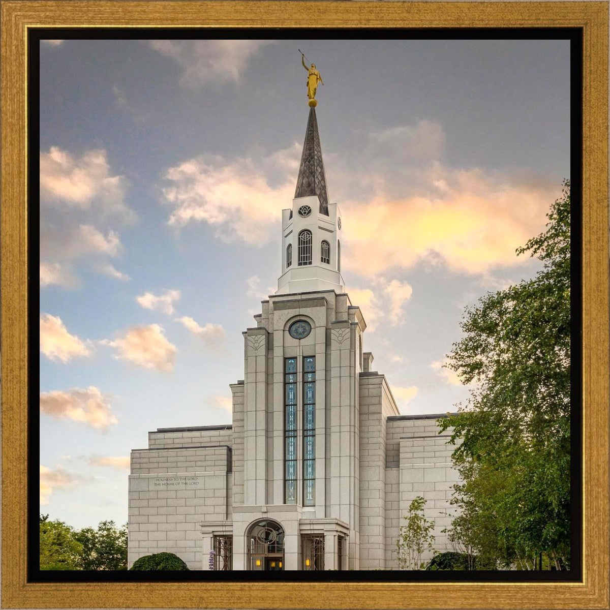 Boston Temple Summer Evening Gallery Wrap