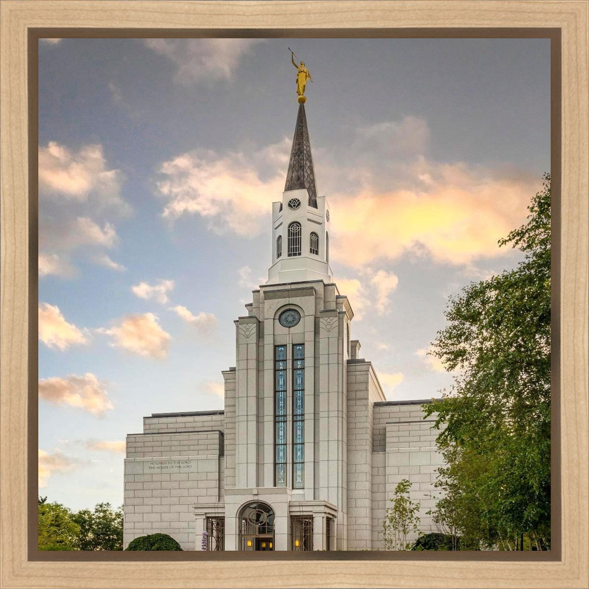 Boston Temple Summer Evening Gallery Wrap