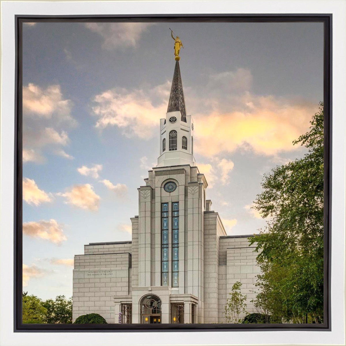 Boston Temple Summer Evening Gallery Wrap