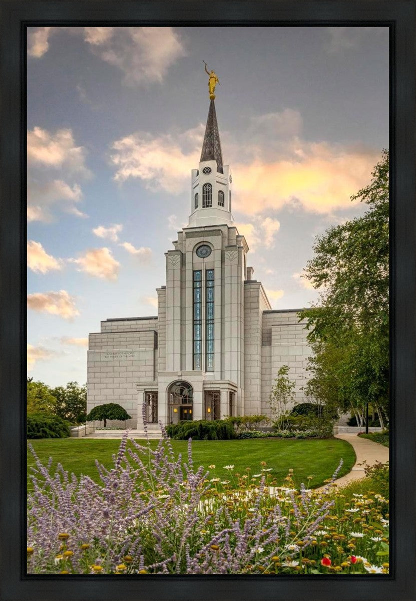 Boston Temple Summer Evening Gallery Wrap