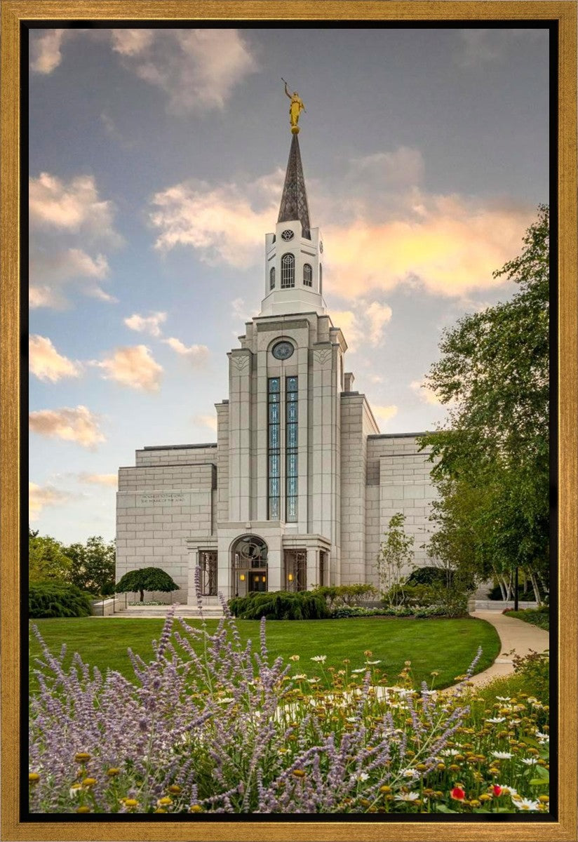 Boston Temple Summer Evening Gallery Wrap