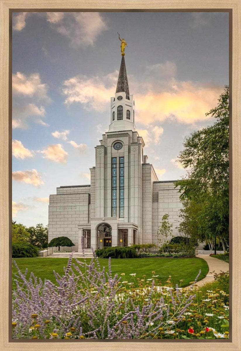 Boston Temple Summer Evening Gallery Wrap