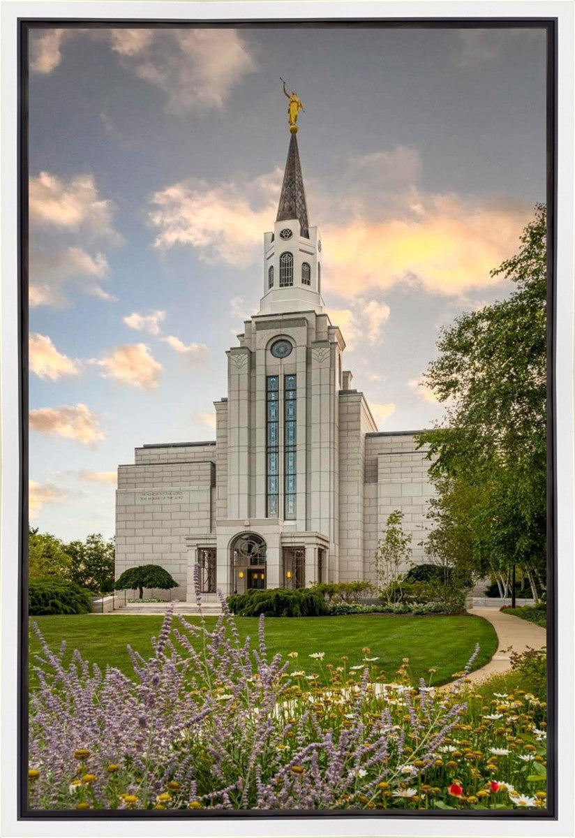 Boston Temple Summer Evening Gallery Wrap