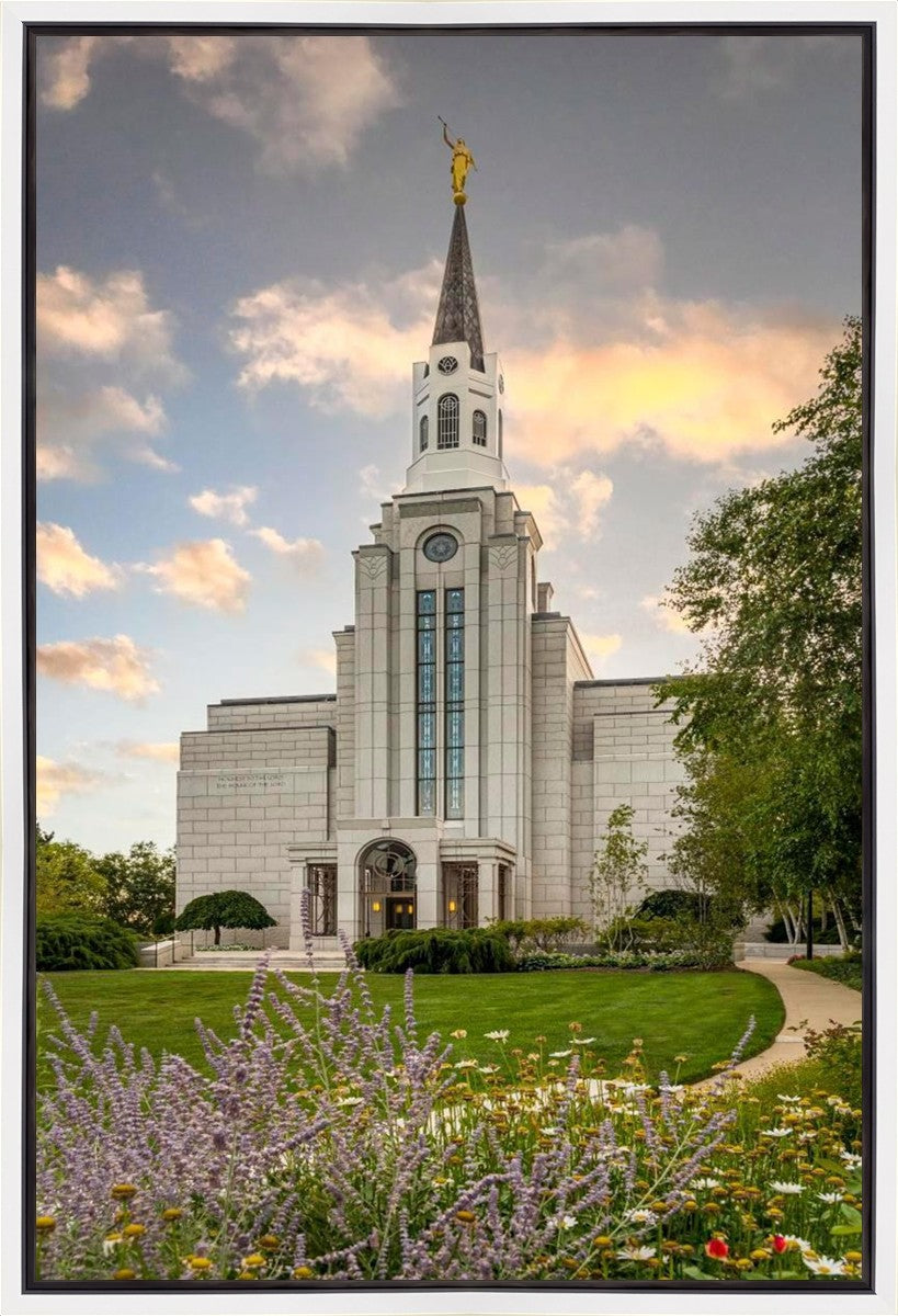 Boston Temple Summer Evening Gallery Wrap