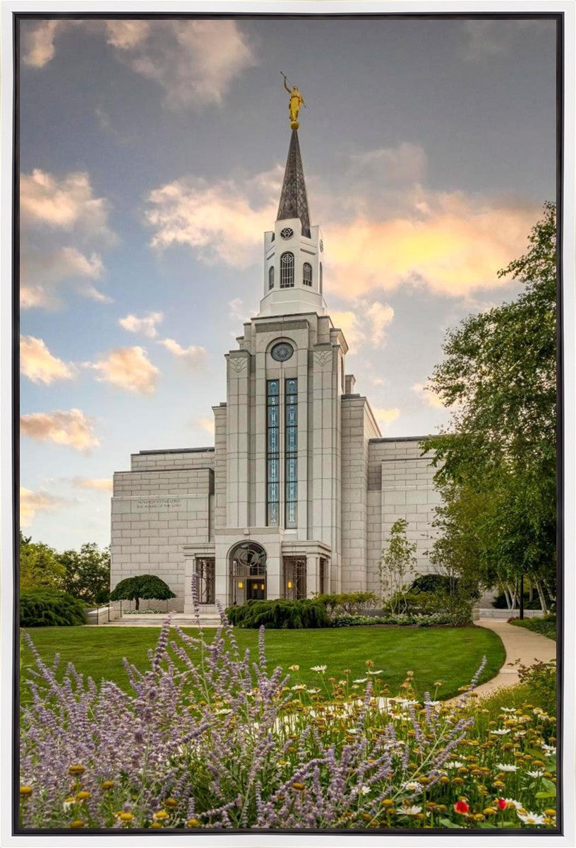 Boston Temple Summer Evening Gallery Wrap