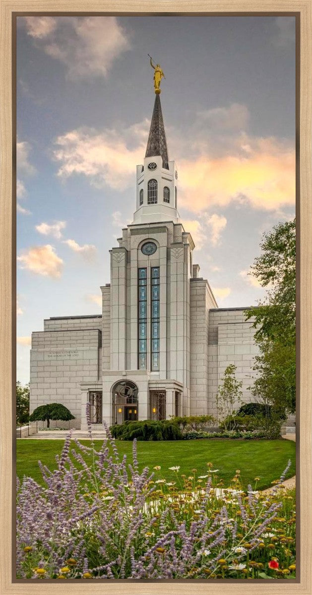 Boston Temple Summer Evening Gallery Wrap
