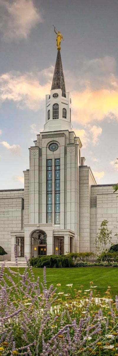 Boston Temple Summer Evening Gallery Wrap