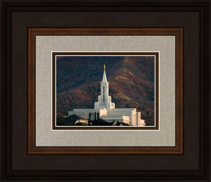 Bountiful Temple Autumn Sunset