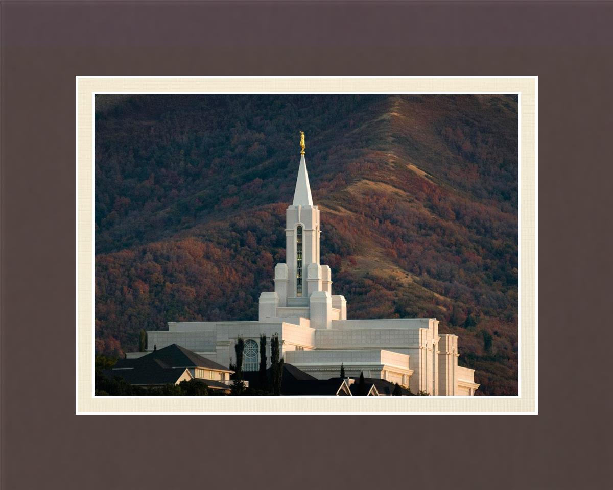 Bountiful Temple Autumn Sunset