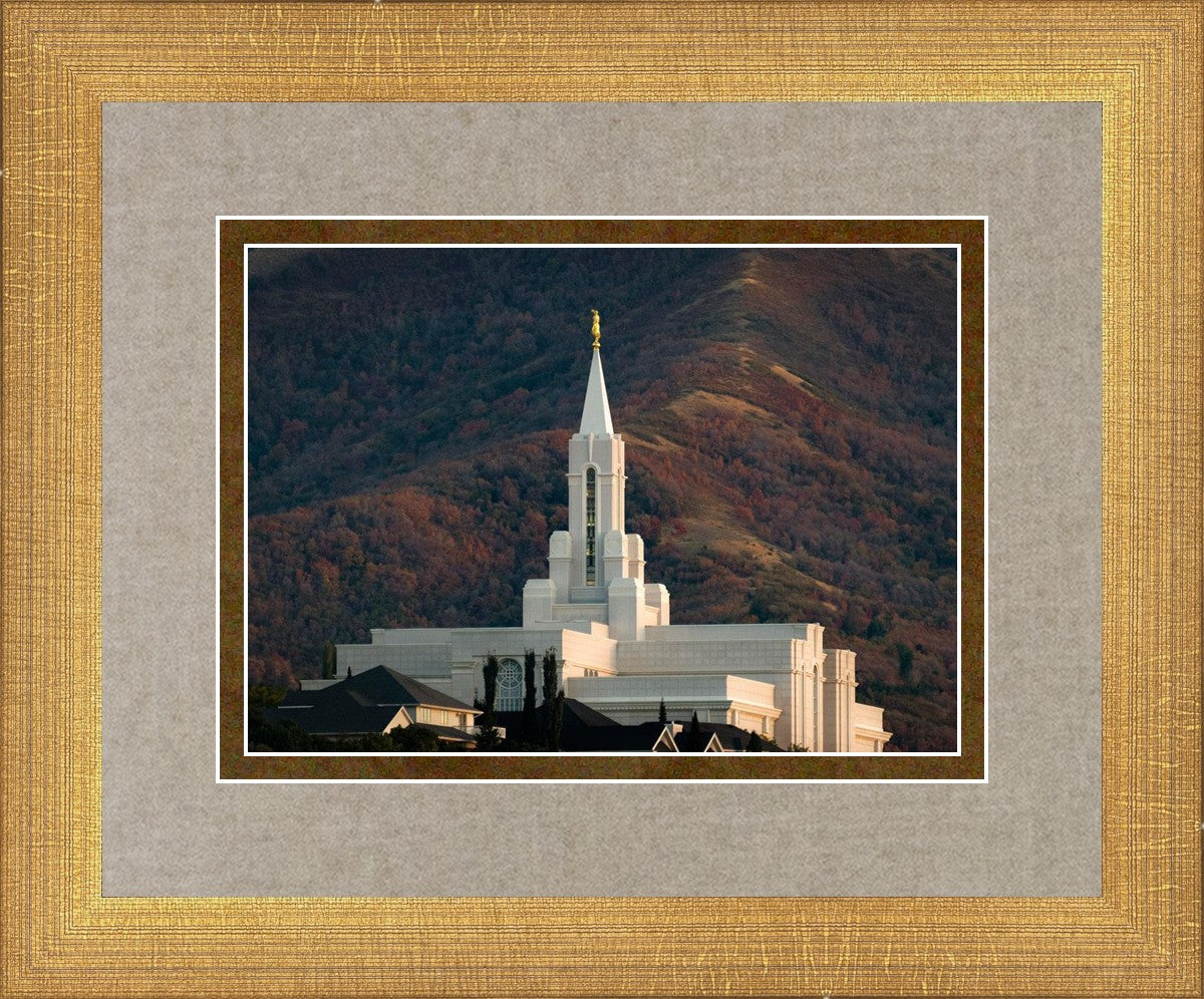 Bountiful Temple Autumn Sunset