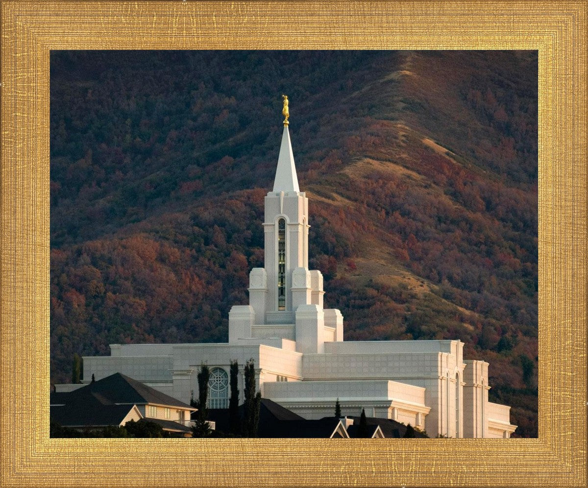 Bountiful Temple Autumn Sunset