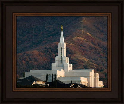 Bountiful Temple Autumn Sunset