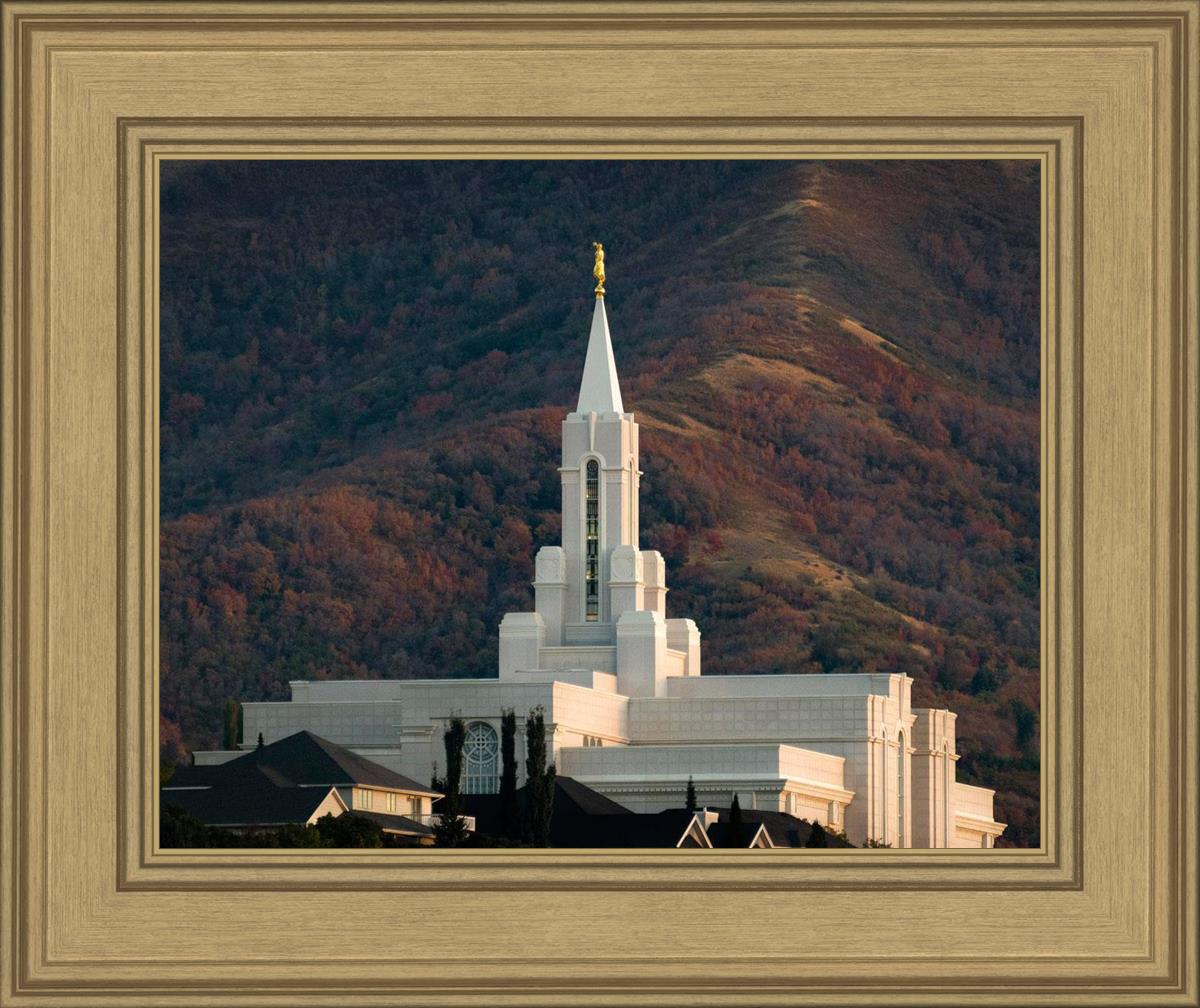 Bountiful Temple Autumn Sunset