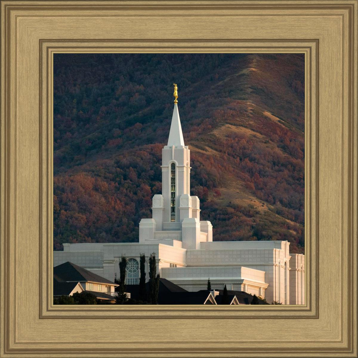 Bountiful Temple Autumn Sunset