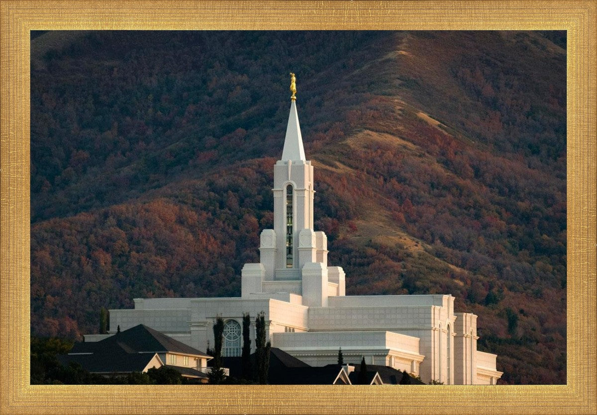 Bountiful Temple Autumn Sunset