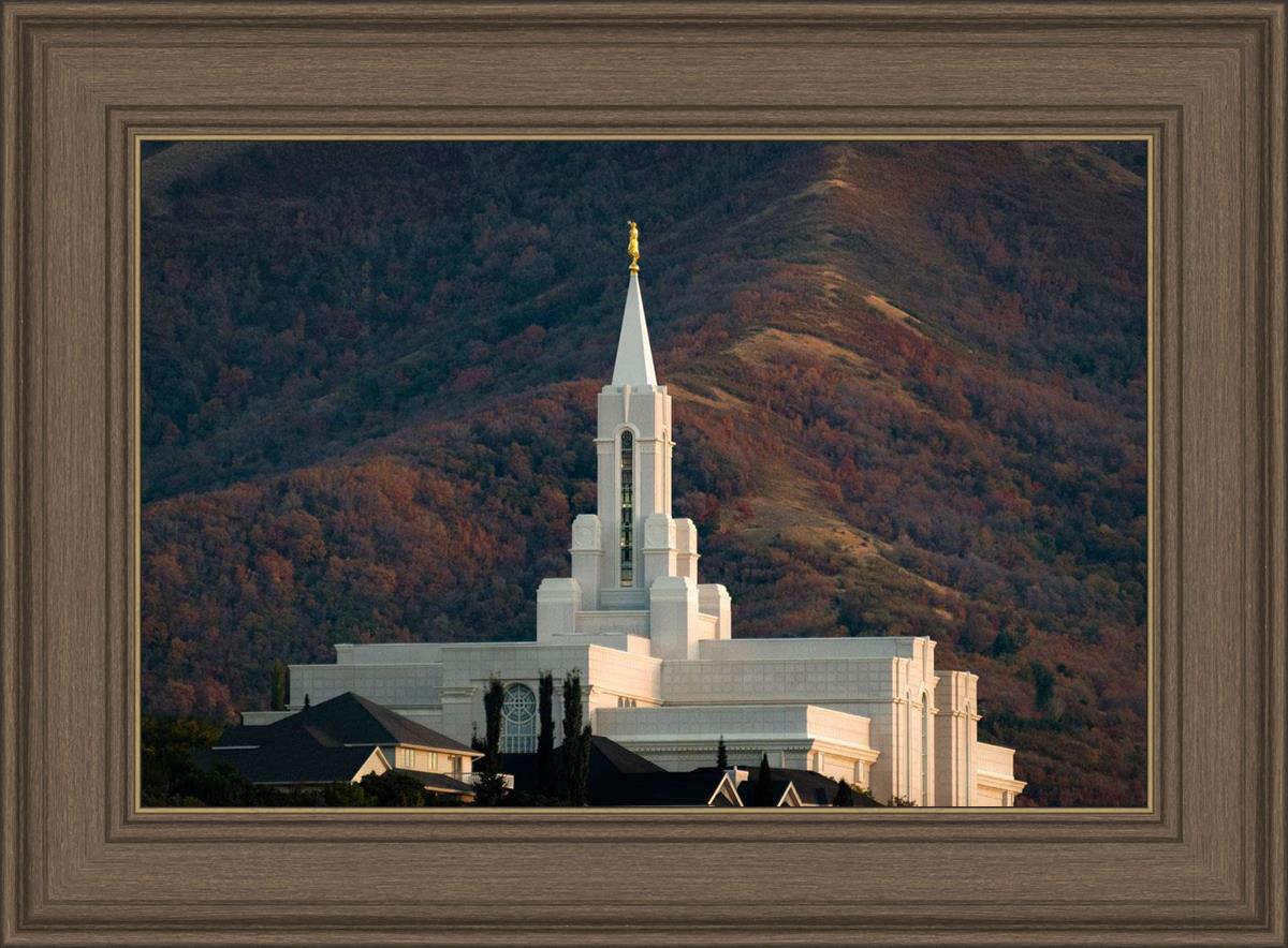 Bountiful Temple Autumn Sunset