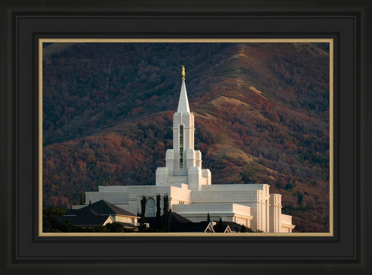 Bountiful Temple Autumn Sunset
