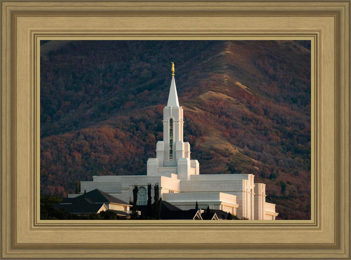 Bountiful Temple Autumn Sunset