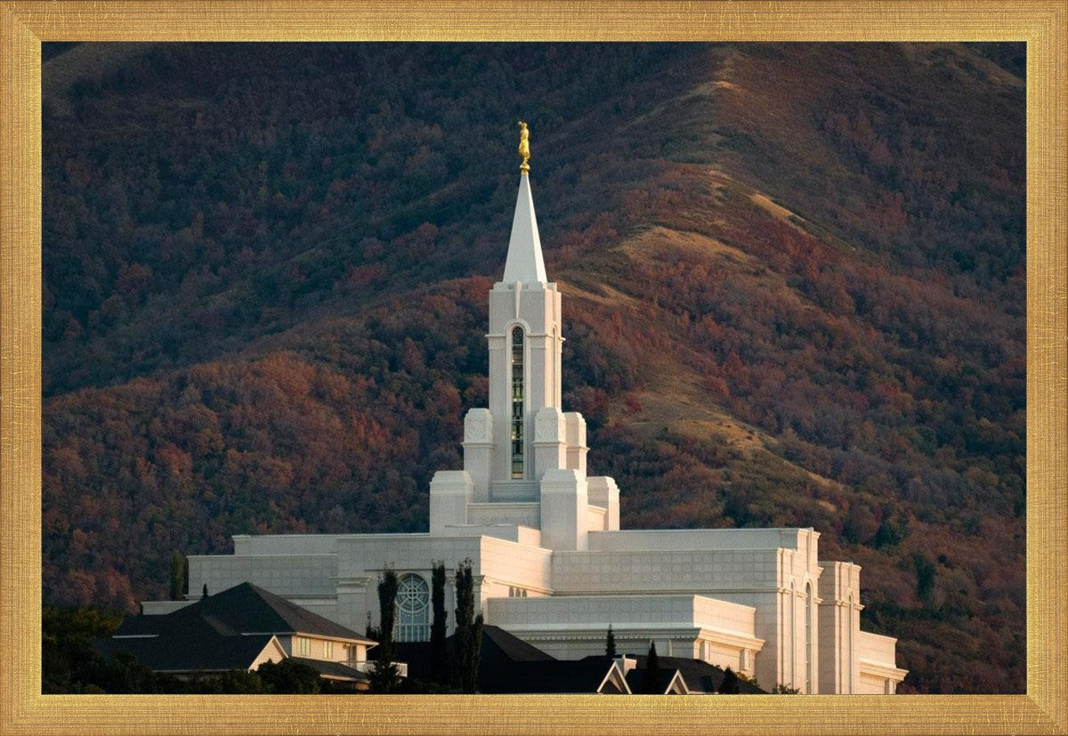 Bountiful Temple Autumn Sunset