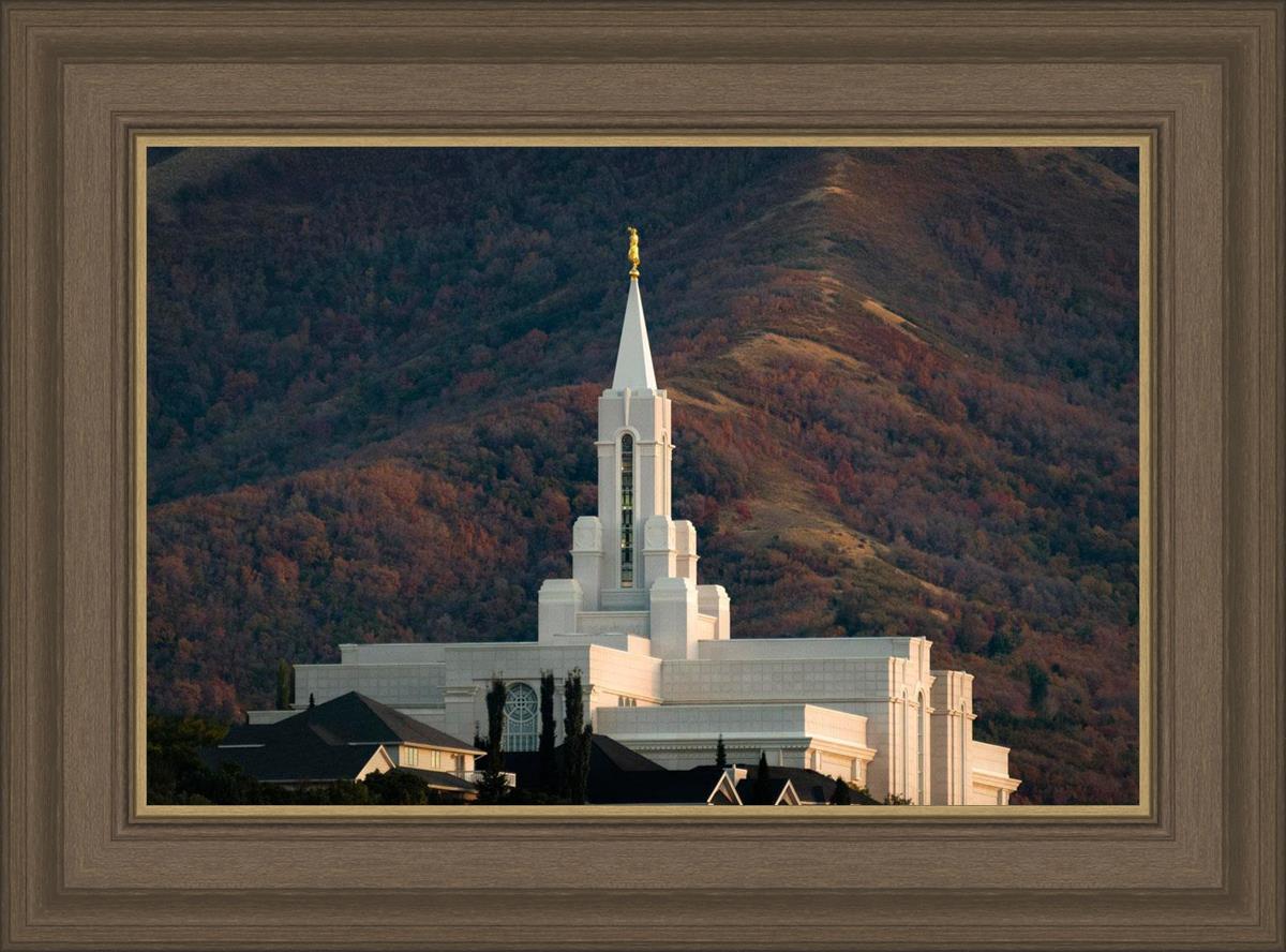 Bountiful Temple Autumn Sunset