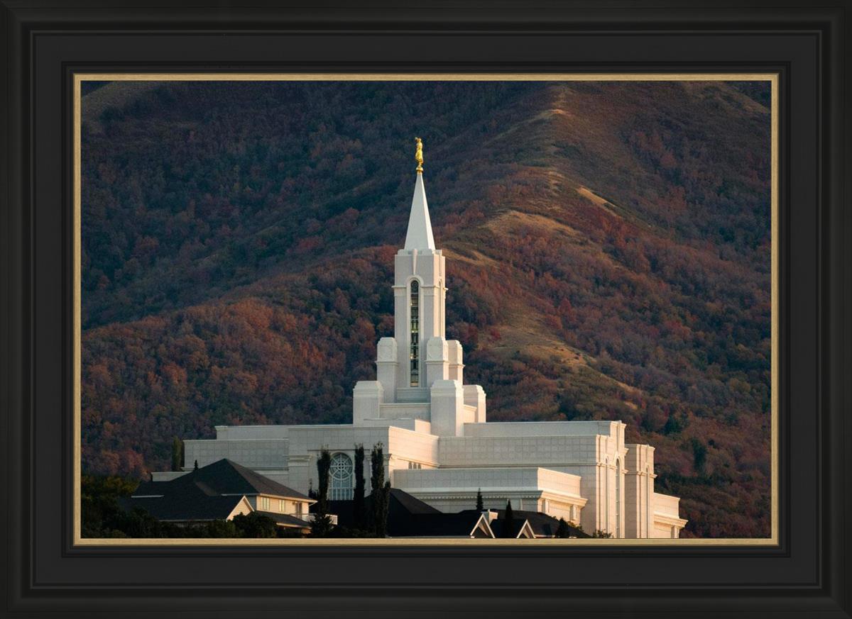 Bountiful Temple Autumn Sunset