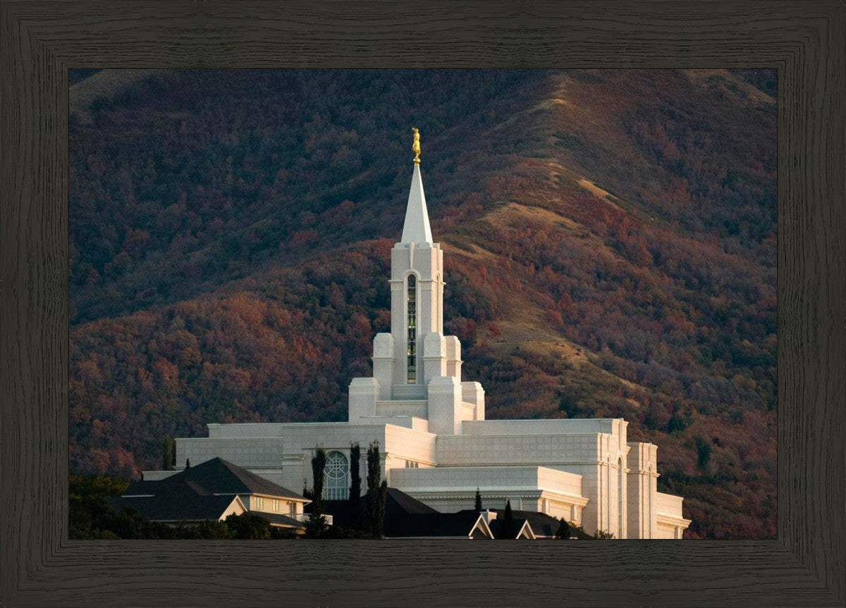 Bountiful Temple Autumn Sunset