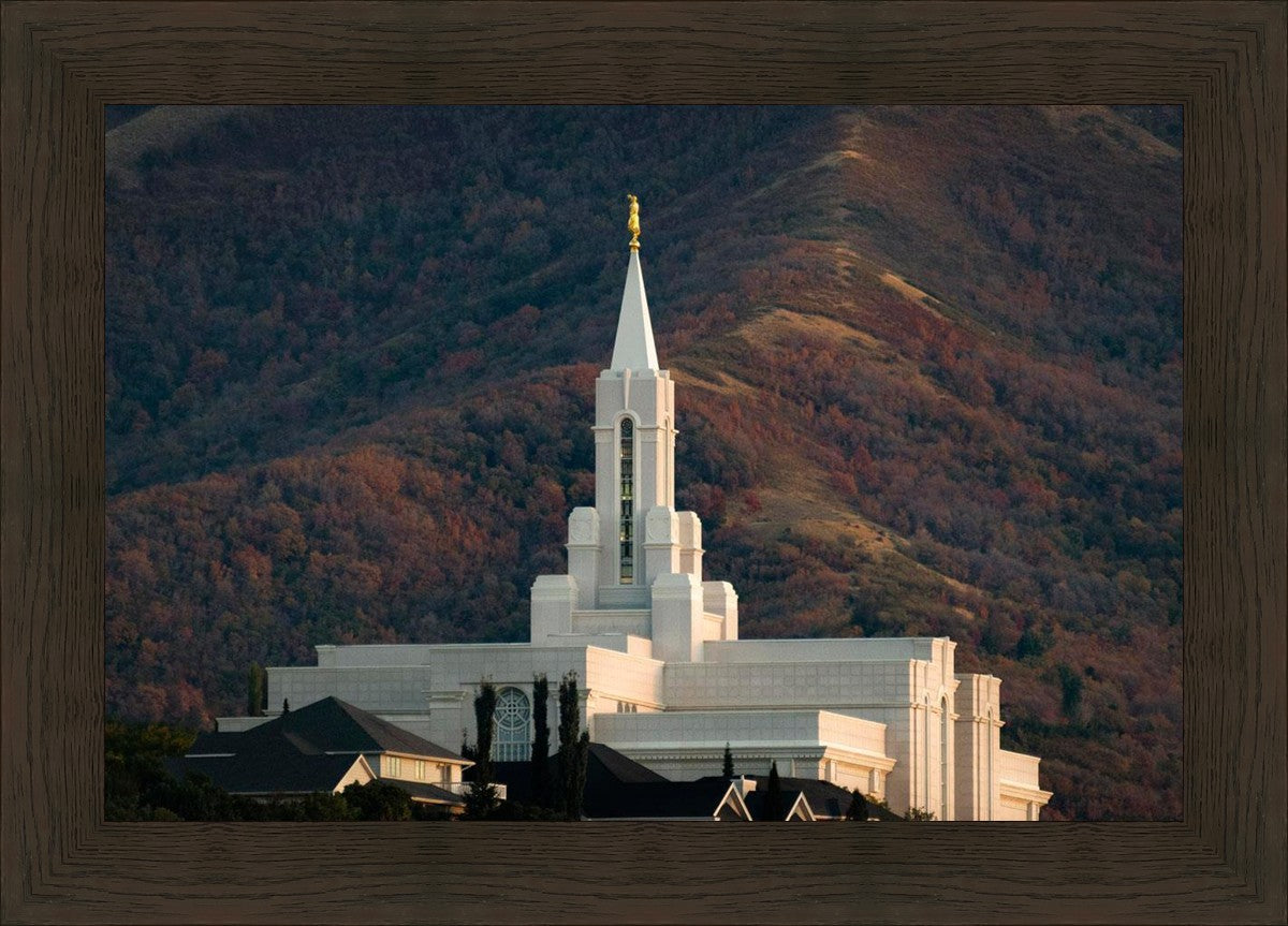 Bountiful Temple Autumn Sunset
