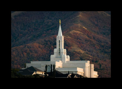 Bountiful Temple Autumn Sunset