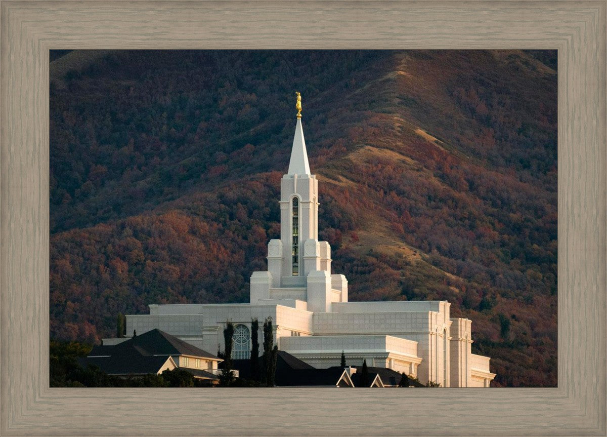 Bountiful Temple Autumn Sunset