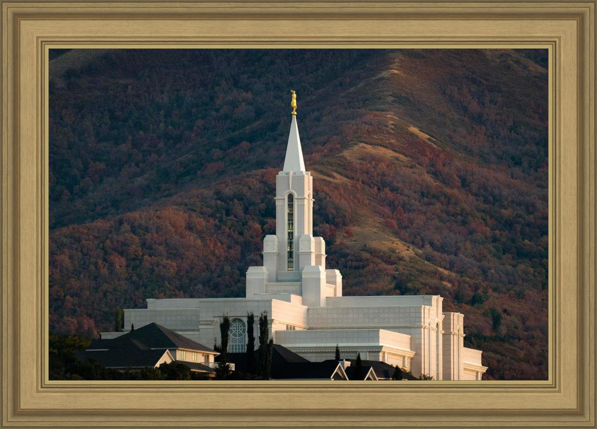 Bountiful Temple Autumn Sunset