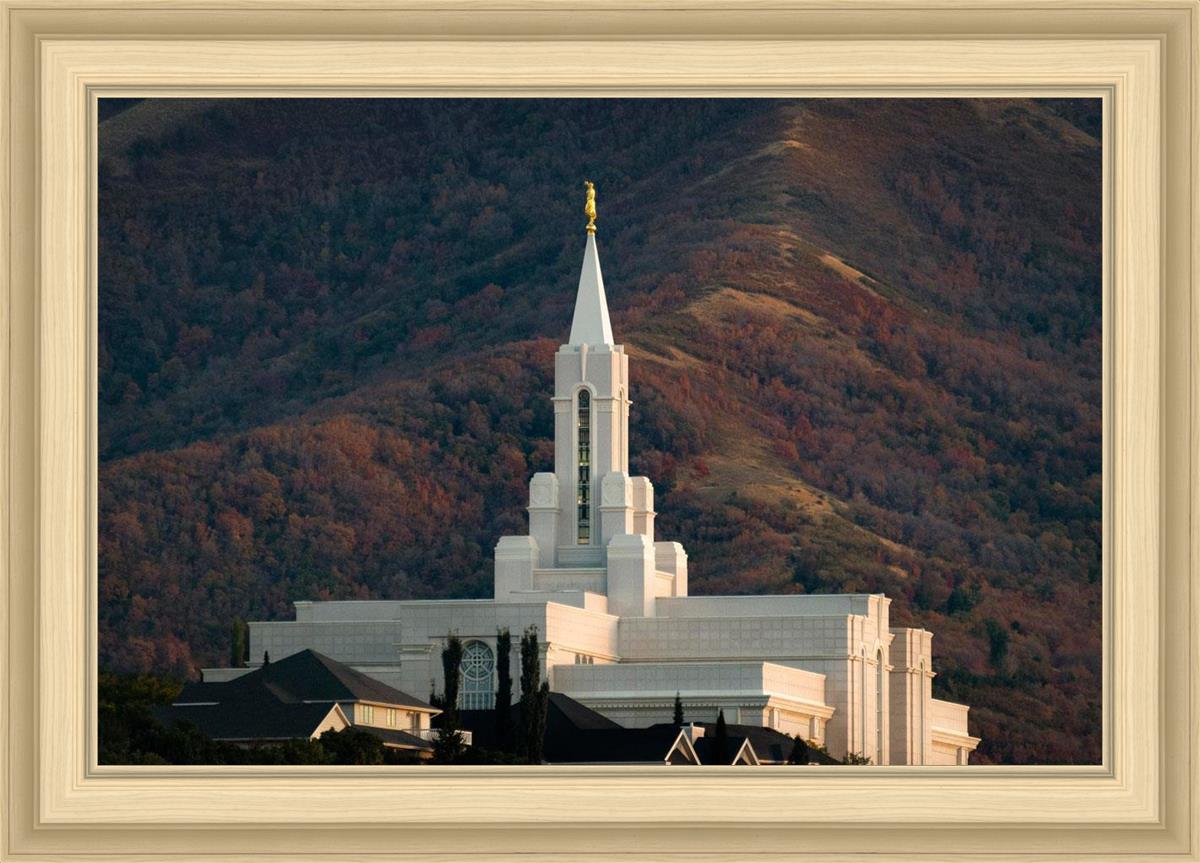 Bountiful Temple Autumn Sunset