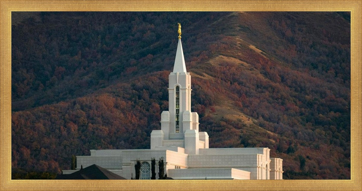 Bountiful Temple Autumn Sunset