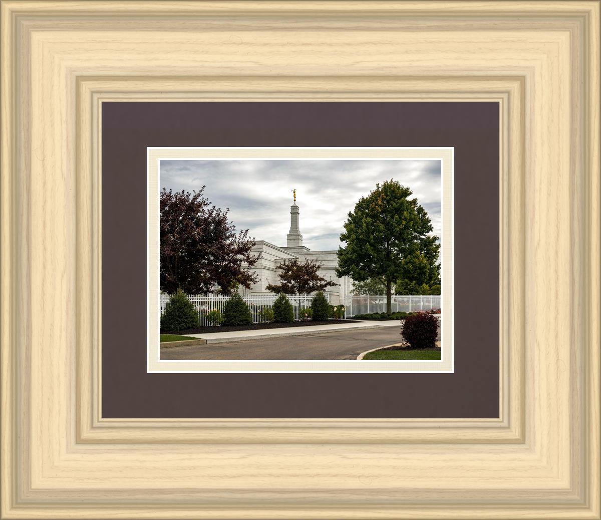 Columbus Temple Cloudy Skies