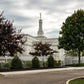 Columbus Temple Cloudy Skies