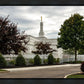 Columbus Temple Cloudy Skies